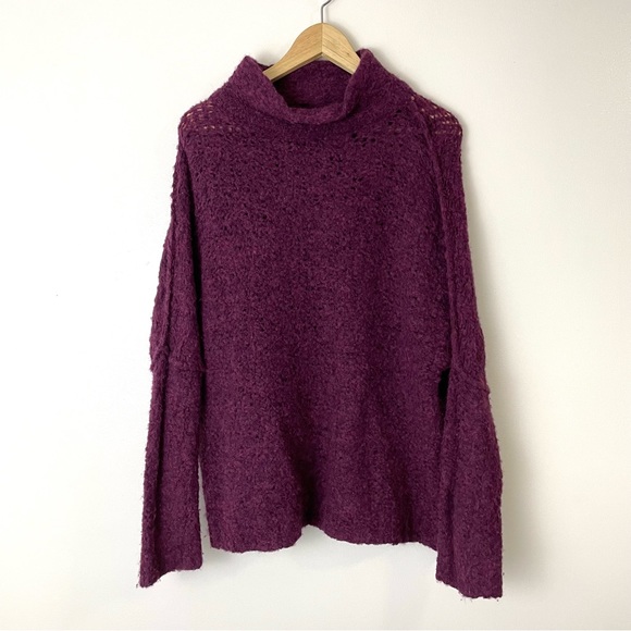FREE PEOPLE She’s All That Alpaca Turtleneck Oversized Sweater Size XS - Picture 4 of 12